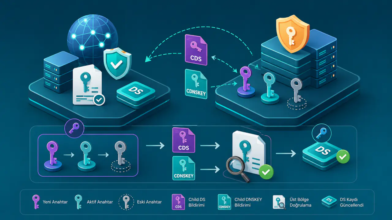 CDS ve CDNSKEY Kayıtları Nedir ve DNSSEC'te Ne İşe Yarar