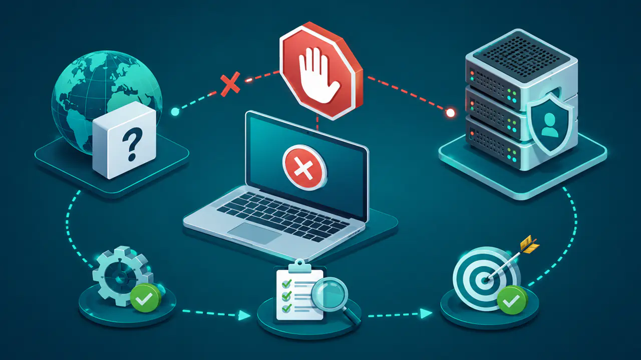 DNS REFUSED yanıtını ve çözüm adımlarını gösteren DNS sunucusu