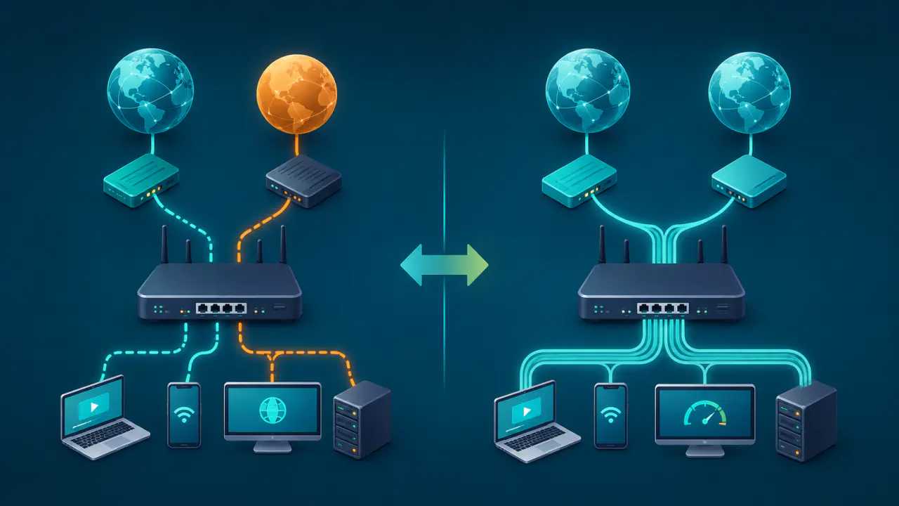 Dual-WAN ve Bonding Arasındaki Farklar