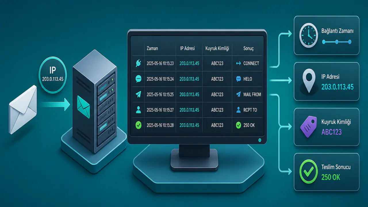 E-posta Günlüklerinde IP Adresleri Nasıl Yorumlanır