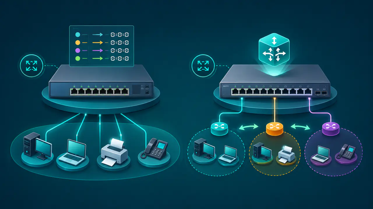 Layer 2 ve Layer 3 Switch Arasındaki Farklar