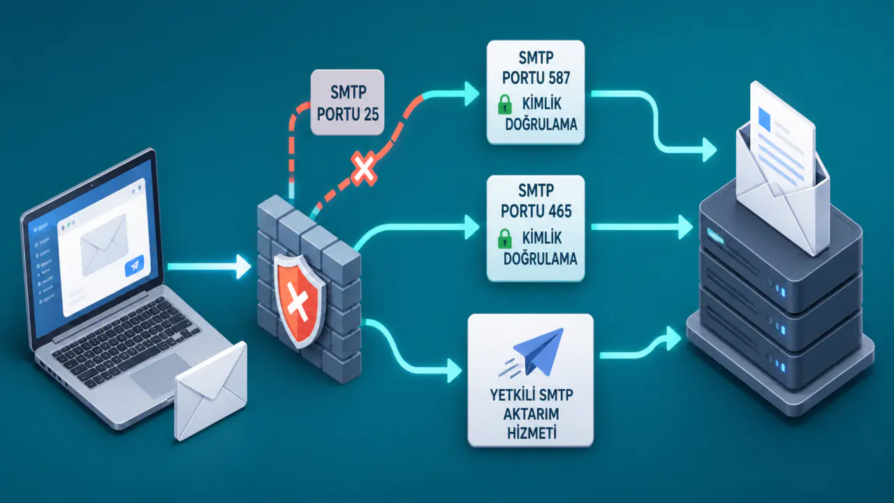 SMTP Port 25 Engelliyse E-posta Nasıl Gönderilir