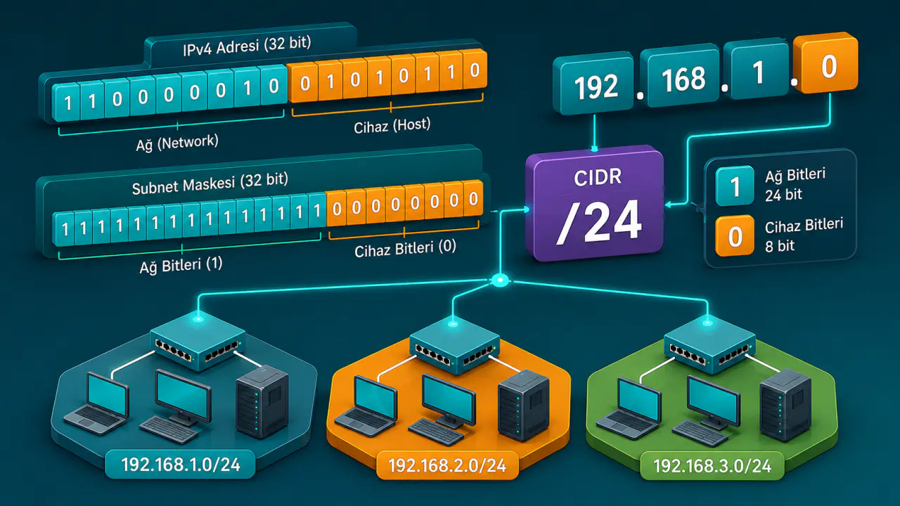 Subnet Maskesi Nedir ve CIDR ile Nasıl İlişkilidir