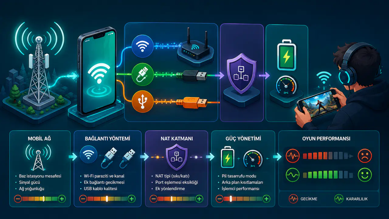 Telefon İnterneti Paylaşımı Oyun Bağlantısını Nasıl Etkiler